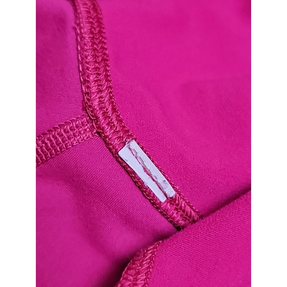 Lululemon Leggings Womens 4 30x21 Cropped Hot Pink Athletic Running Stretch - Picture 3 of 10